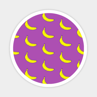 Banana Pattern (purple) Magnet